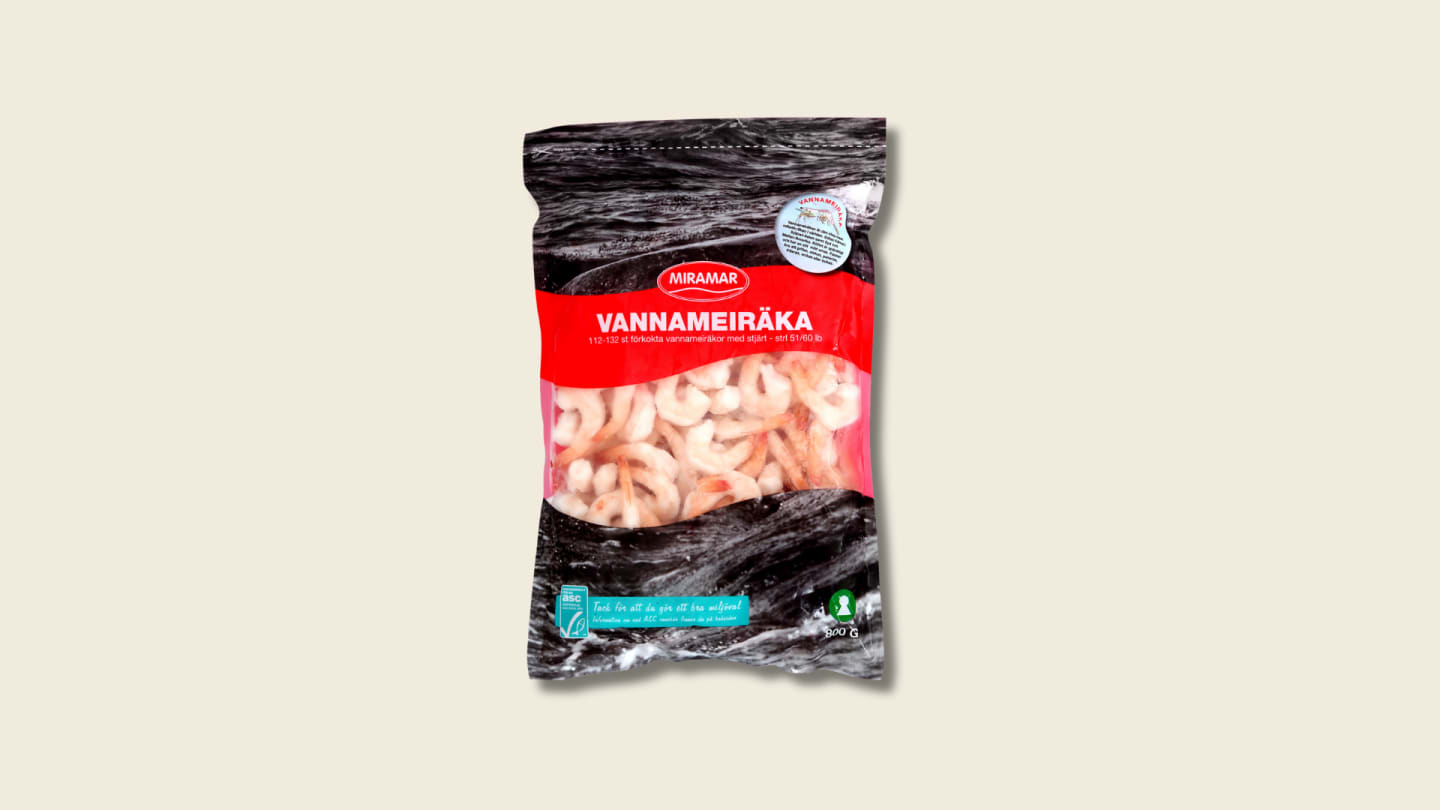 Vannameiräka kokt 51/60 ASC - fryst