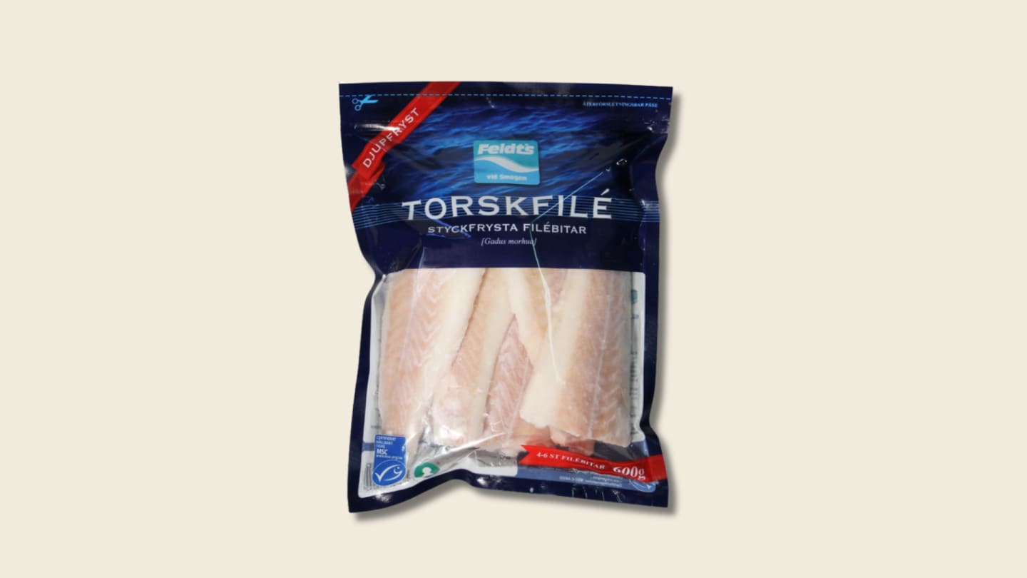 Torskfilé 100-160g MSC- fryst