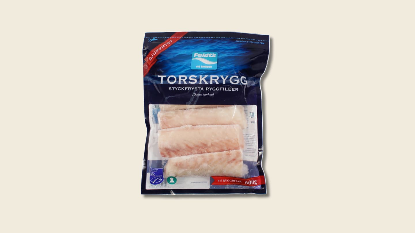 Torskrygg 110-160 g MSC - fryst