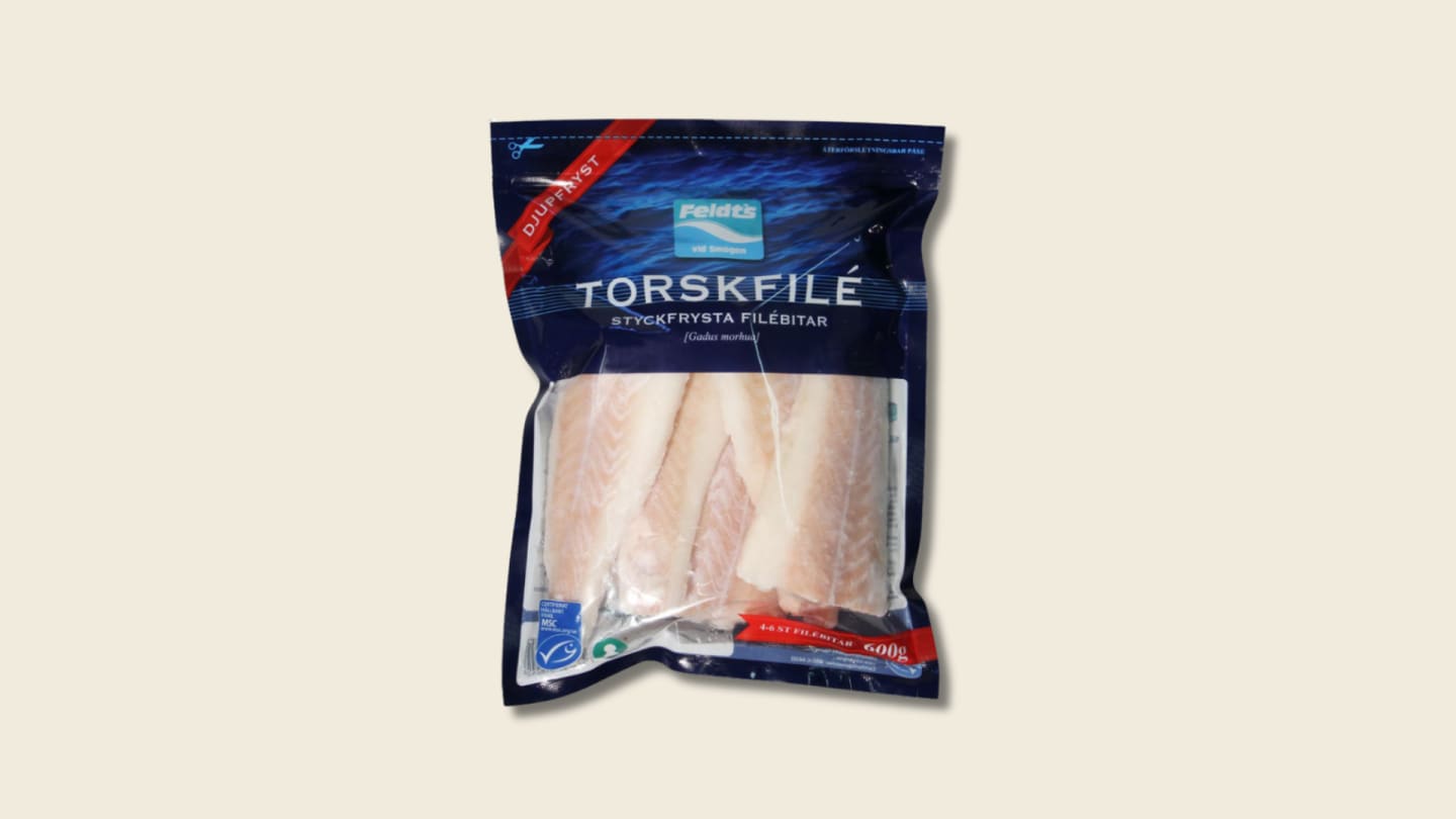 Torskfilé 90-160 g MSC - fryst