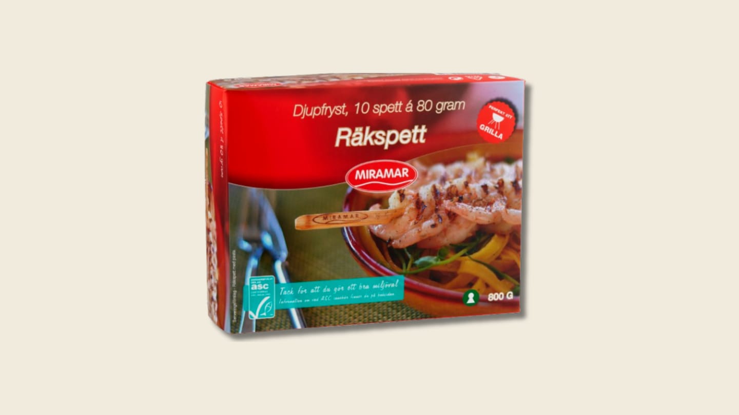 Räkspett ASC - fryst